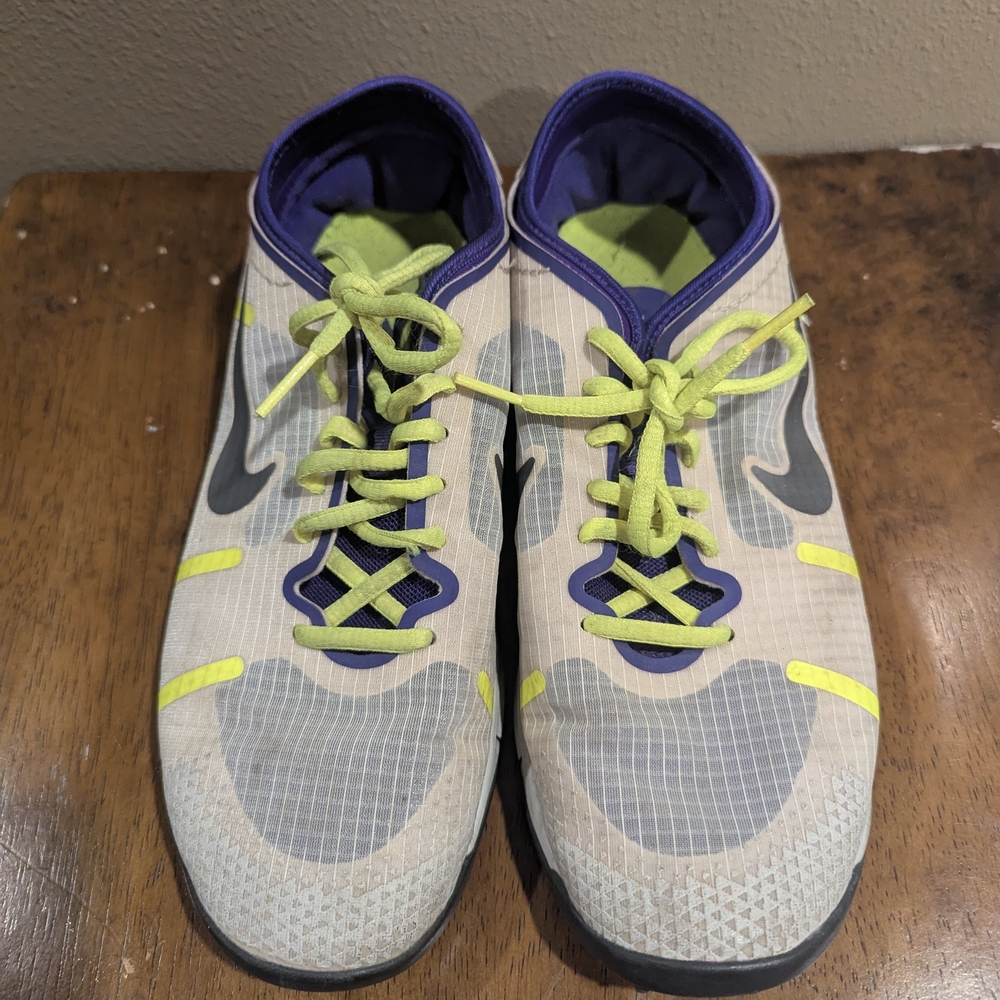 Nike Lunarlon Athletic Shoes with Neon Accents